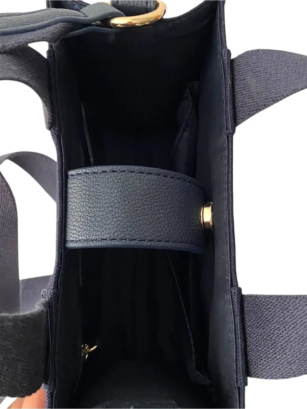 NWT Tommy Hilfiger Navy Blue Crossbody Mini Tote with Logo
